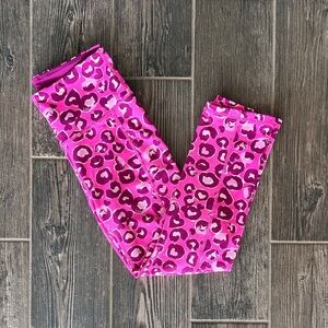 Lilly Pulitzer Bright Pink Leopard Print Girls' Leggings